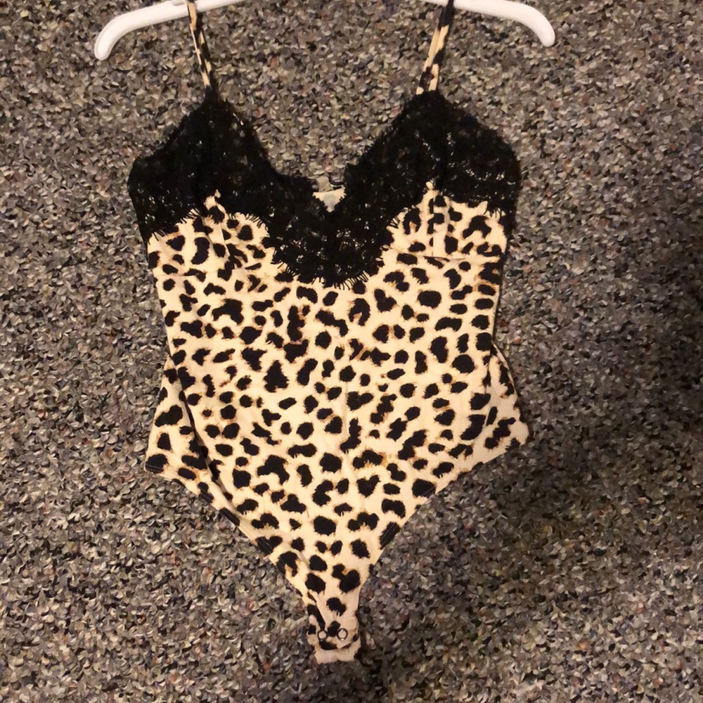 Express cheetah print body suit